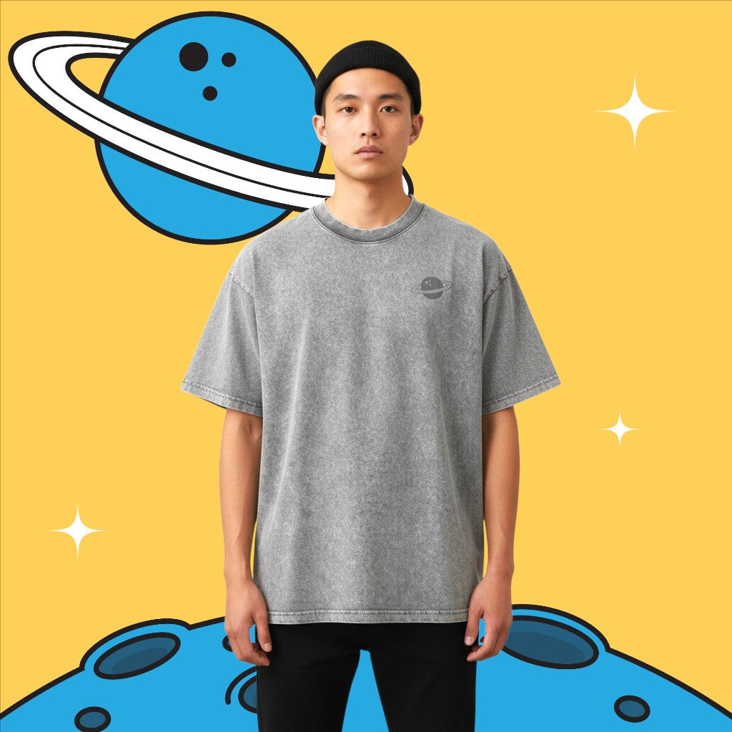 Space Cat Tee - Grey