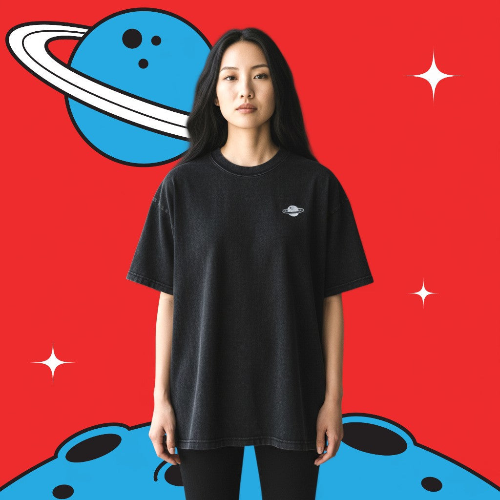 Space Cat Tee - Black