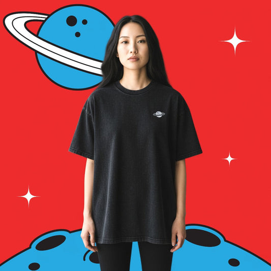 Space Cat Tee - Black