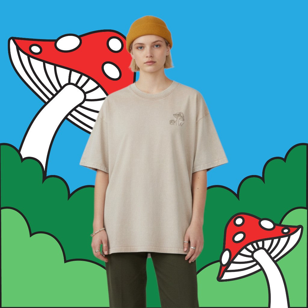 Wiz Dog Tee - Beige