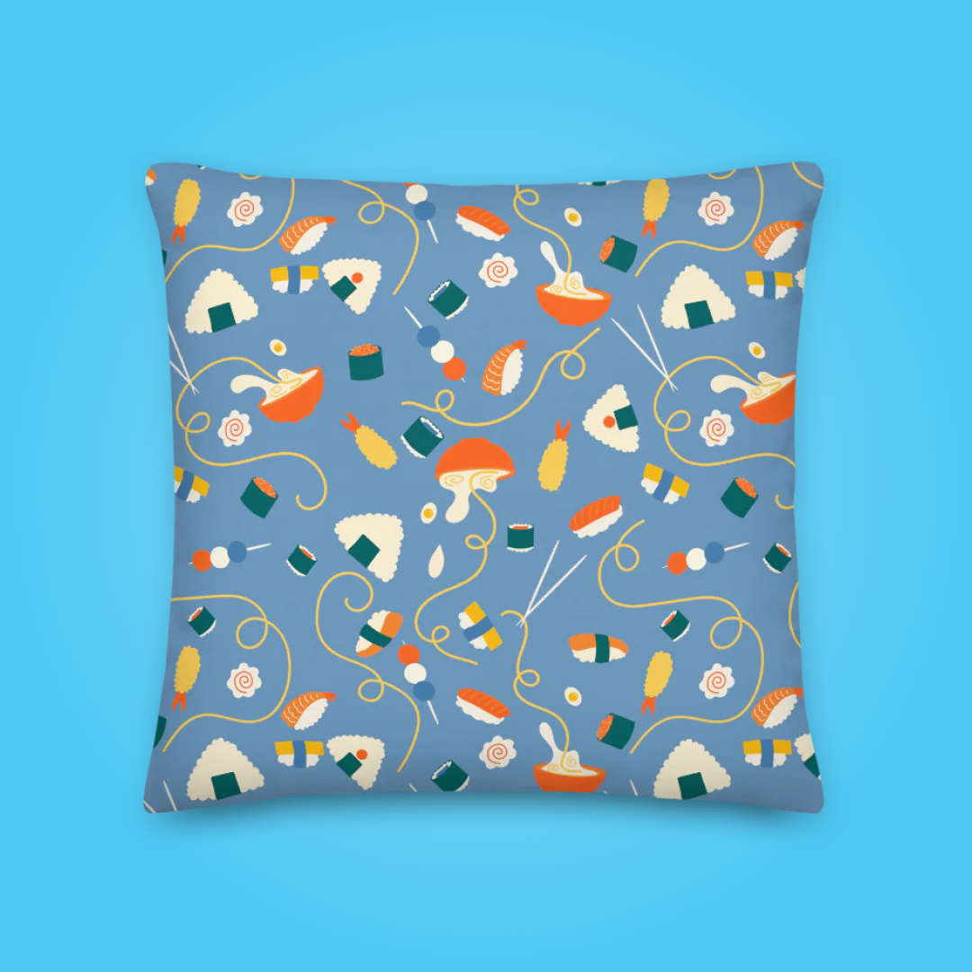 I ♥︎ Japanese Food Pillow